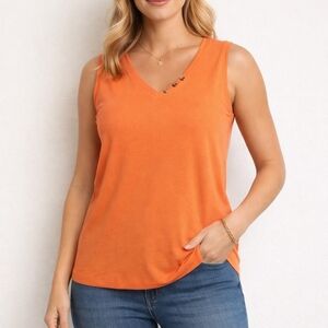 Chico's Vibrant Orange Tank Top